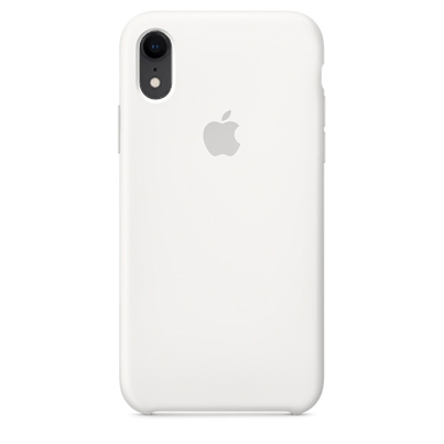 Чехол Silicone Case для Apple iPhone XR White, белый