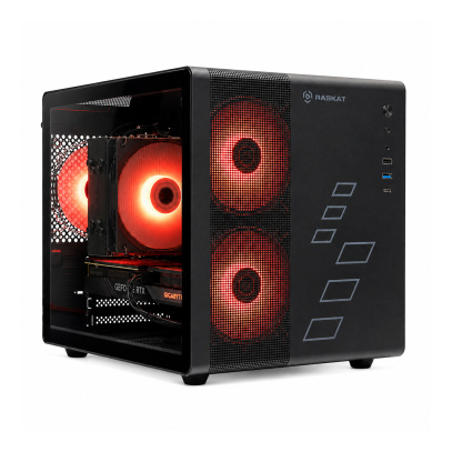 Игровой ПК Raskat Strike 520, Intel Core i5-14400F, NVIDIA RTX 5060Ti 16Gb, 32Gb DDR5, 1Tb SSD, Чёрный
