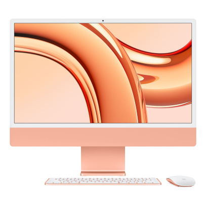 Apple iMac 24" (M3, 8C CPU, 10C GPU, 2023) Retina 4,5K, 8Gb, 512Gb SSD (MQRW3) Orange, оранжевый