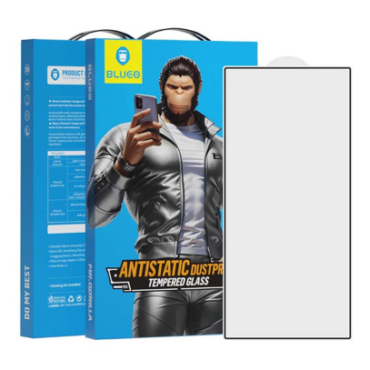 Защитное стекло для Samsung Galaxy S25 Ultra Silk Full cover Anti-Static Черный