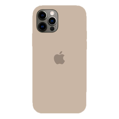 Чехол Silicone Case для Apple iPhone 12 Pro Max Beige, бежевый