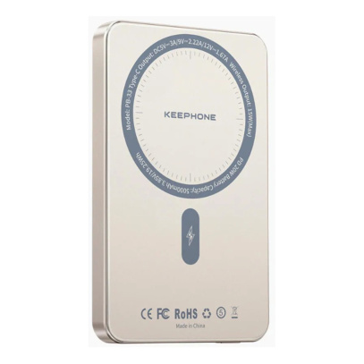 Внешний аккумулятор KEEPHONE LUCCI 5000mAh 15W Серый