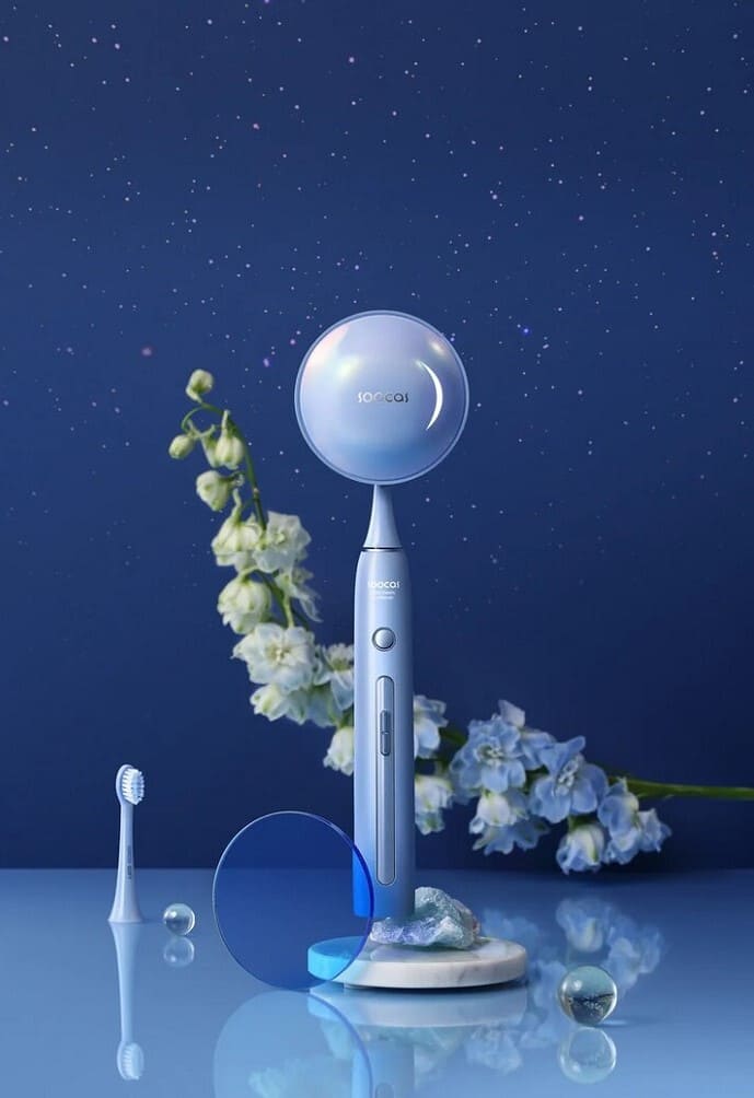Купить Зубная щетка Xiaomi Soocas Moonlight Sonic Electric Toothbrush X3 Pro Синий в Самаре - цены и характеристики в интернет-магазине Hi Stores