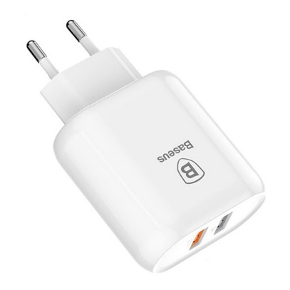 Зарядное устройство USB-A + USB Quick Charge 23 Вт Bojure Series (CCALL-AG02), белый