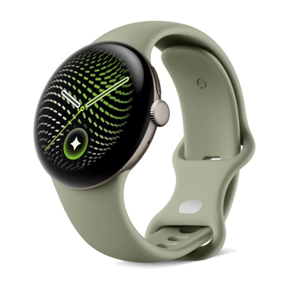 Часы Pixel Watch 5, 45 мм, Wi-Fi, Satin Pyrite/Olive, бронзовый