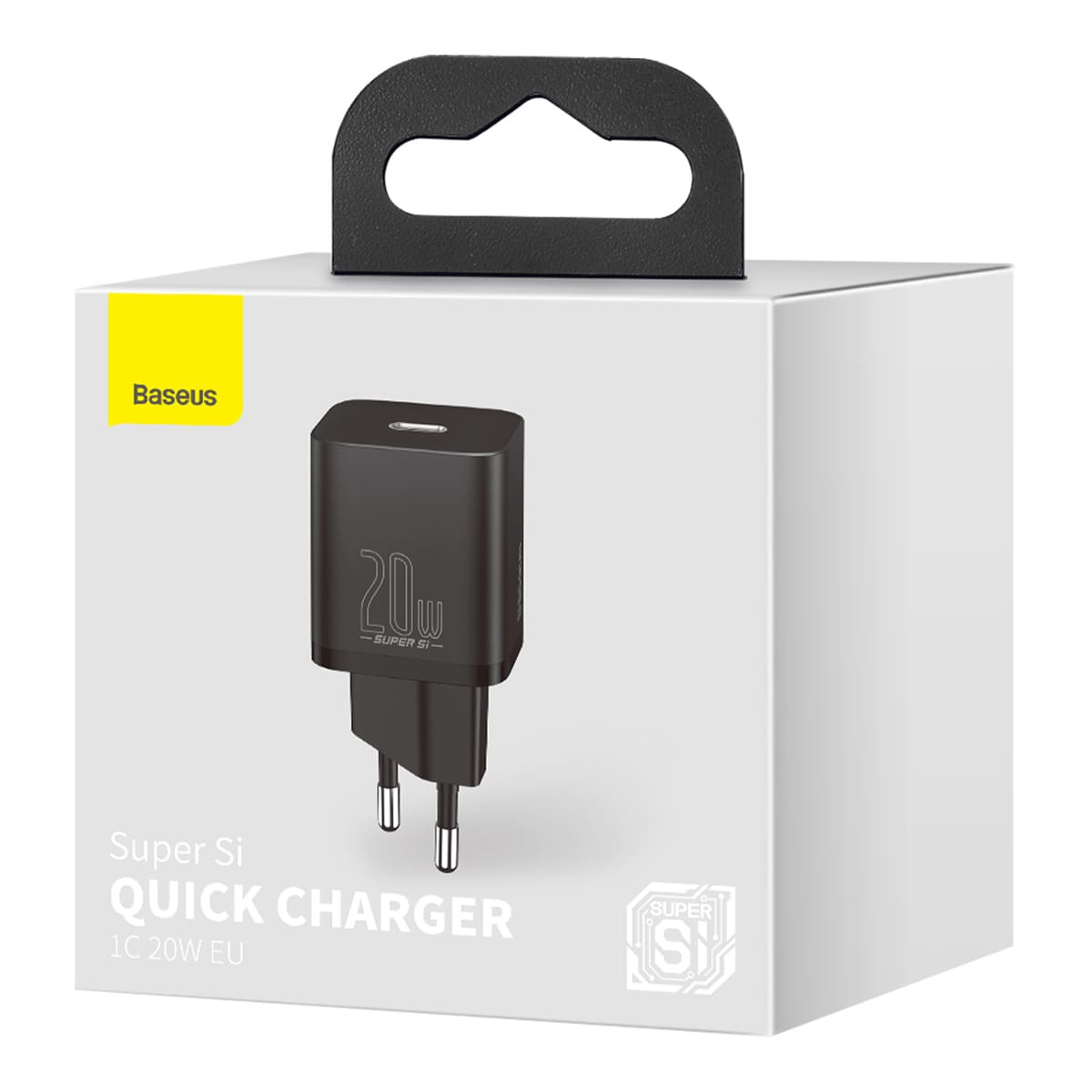 Купить Сетевое зарядное устройство USB Type-C Baseus Super Si Quick Charger  1C 20W EU (CCSUP-B01) Черный в Самаре - цены и характеристики в  интернет-магазине Hi Store