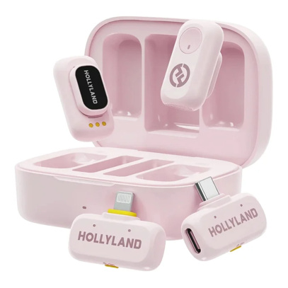 Микрофон Hollyland Lark A1 Combo Pink, розовй