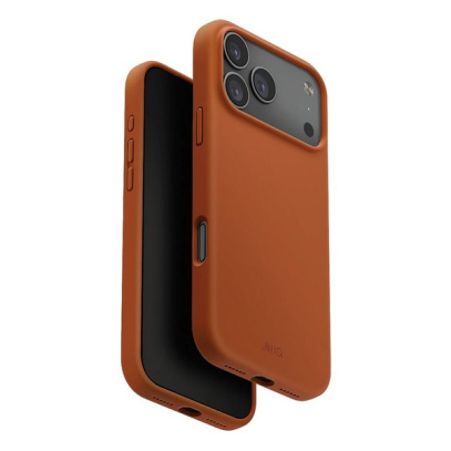 Чехол для iPhone 17 Pro с MagSafe UNIQ LINO (IP6.3P(2025)-LINOMSORG) Sunset Orange, оранжевый
