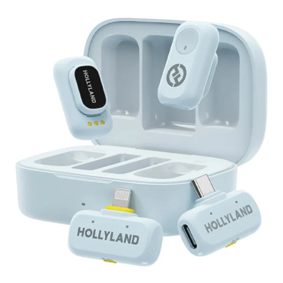 Микрофон Hollyland Lark A1 Combo Blue, синий
