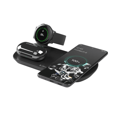 Зарядная станция Deppa 3в1 17,5W (24011) Black, черный