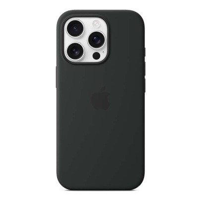 Чехол Silicone Case для Apple iPhone 16 Pro с MagSafe Black, черный