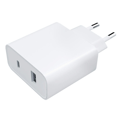 Зарядное устройство Xiaomi Mi 33 Вт Wall Charger USB-A + USB Type-C BHR4996GL (AD332EU), белый