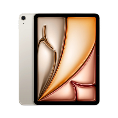 Apple iPad Air 11" (M2, 2024, 6 gen) Wi-Fi + Cellular 128Gb Starlight, «сияющая звезда»