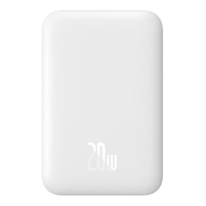Внешний аккумулятор Baseus Magnetic Wireless Charging Power Bank 6000mAh 20W с MagSafe PPCXW06 (PPCX020002) Белый