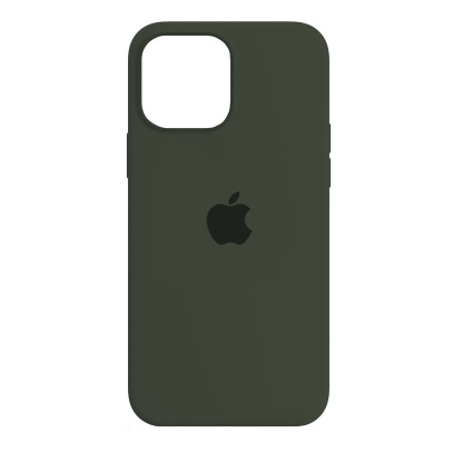 Чехол Silicone Case для Apple iPhone 13 Pro Max Темно-зеленый