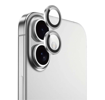 Защитное стекло для камеры iPhone 16/16 Plus SUPGLASS Anti Glare Camera lens glass (XC-31) Silver