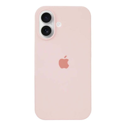 Чехол Silicone Case для Apple iPhone 16 Light Pink, светло-розовый
