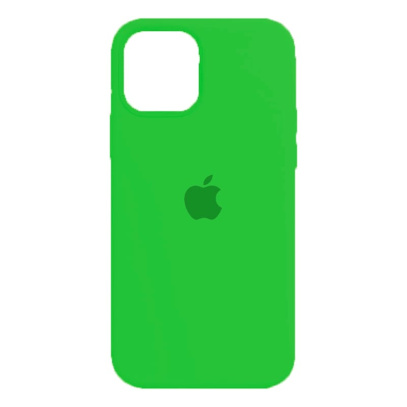 Чехол Silicone Case для Apple iPhone 12/12 Pro Green, Ярко-зеленый