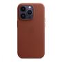 Чехол Leather Case MagSafe для Apple iPhone 14 Pro «Umber»