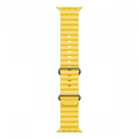 Apple Watch Ultra, 49 мм корпус из титана цвета «Natural», ремешок Ocean Band цвета «Yellow» Apple Watch Ultra, 49 мм корпус из титана цвета «Natural», ремешок Ocean Band цвета «Yellow»