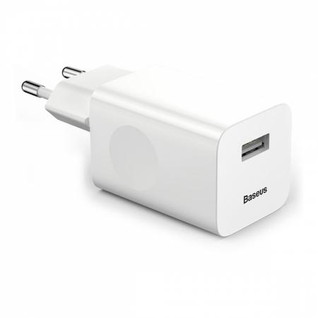 Зарядное устройство Fast Charger Baseus QC 3.0 24 Вт (CCALL-BX02), белый