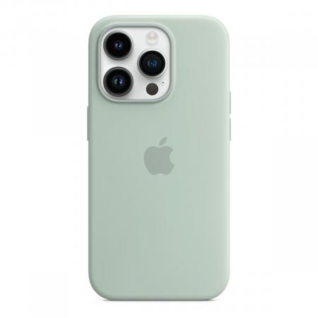 Чехол Silicone Case MagSafe для Apple iPhone 14 Pro Зеленый Чехол Silicone Case MagSafe для Apple iPhone 14 Pro Зеленый