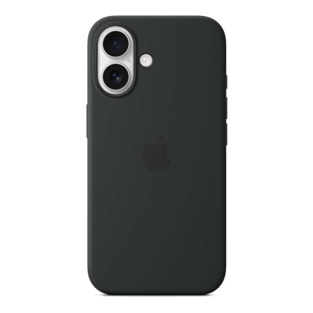 Чехол Silicone Case для Apple iPhone 16 Black, черный