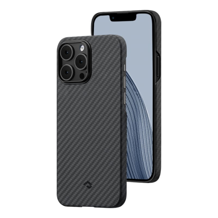 Чехол для iPhone 14 Pro Pitaka MagEZ Case 3 кевлар (арамид) (KI1401P) Черно-серый Чехол для iPhone 14 Pro Pitaka MagEZ Case 3 кевлар (арамид) (KI1401P) Черно-серый