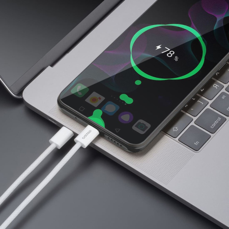 Дата-кабель Deppa Original, USB-C - USB-C, 60Вт, 1 м, нейлон (72554) Белый