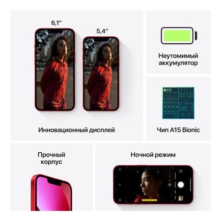 Apple iPhone 13 512Gb Dual SIM (PRODUCT)RED™, красный