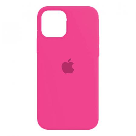 Чехол Silicone Case для Apple iPhone 12/12 Pro Bright Pink, ярко-розовый