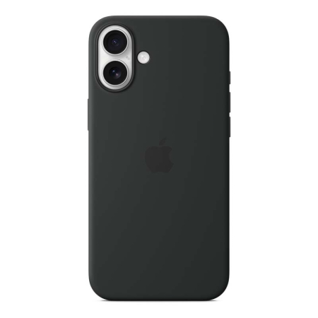 Чехол Silicone Case для Apple iPhone 16 Plus Black, черный