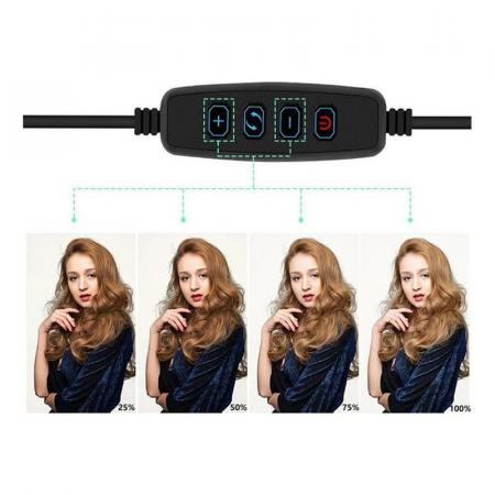 Селфи кольцо 26 см 10“ SL- 26E с держателем, без штатива (IS123122) Селфи кольцо 26 см 10“ SL- 26E с держателем, без штатива (IS123122)