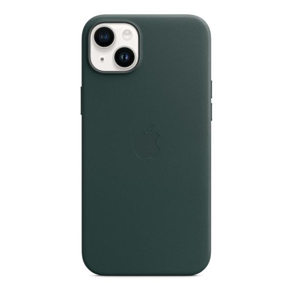 Чехол Leather Case MagSafe для Apple iPhone 14 Plus «Forest Green» Зеленый