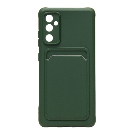 Чехол для Samsung Galaxy A55 Silicone Case с картхолдером Темно-зеленый Чехол для Samsung Galaxy A55 Silicone Case с картхолдером Темно-зеленый