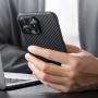 Чехол для iPhone 14 Pro Pitaka MagEZ Case 3 кевлар (арамид) (KI1401P) Черно-серый Чехол для iPhone 14 Pro Pitaka MagEZ Case 3 кевлар (арамид) (KI1401P) Черно-серый