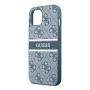 Чехол Guess для iPhone 13 PU 4G Stripe printed logo Hard (GUHCP13M4GDBL) Синий Чехол Guess для iPhone 13 PU 4G Stripe printed logo Hard (GUHCP13M4GDBL) Синий