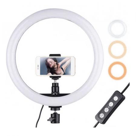 Селфи кольцо 26 см 10“ SL- 26E с держателем, без штатива (IS123122) Селфи кольцо 26 см 10“ SL- 26E с держателем, без штатива (IS123122)