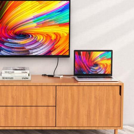 Хаб hoco. Easy use USB-C на USB3.0 + HDMI + PD (HB14) Серый Хаб hoco. Easy use USB-C на USB3.0 + HDMI + PD (HB14) Серый