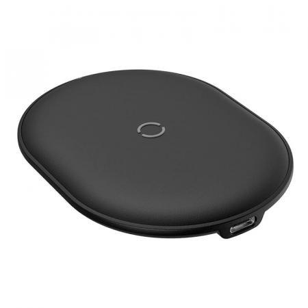 Беспроводное зарядное устройство Baseus Cobble Wireless Quick Charger 15W (WXYS-01) Black, черный