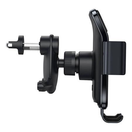 Автомобильный держатель Baseus Smart Solar Power Wireless Car Mount Electric Holder (SUZG000001) Черный