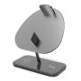 Беспроводное зарядное устройство-подставка для наушников WiWU Hubble Stand Wireless Charger 3в1 30W (M15) Gray, серый