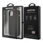 Чехол AMG для iPhone 13 Genuine leather Big logo Hard (AMHCP13MDOLGR) Черный