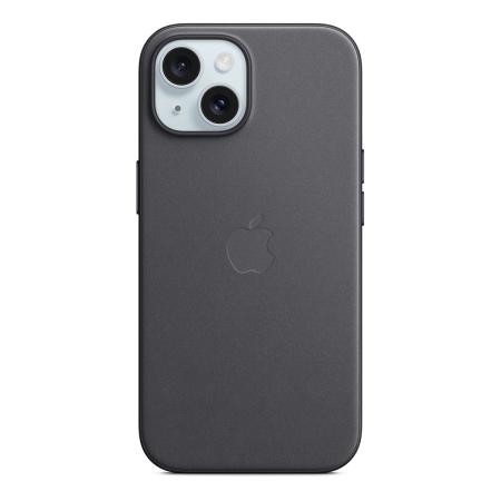 Чехол Кожаный Apple iPhone 15 с MagSafe Black, черный Чехол Кожаный Apple iPhone 15 с MagSafe Black, черный