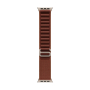Apple Watch Ultra 4, 49 мм корпус из титана цвета «Natural», ремешок Alpine Loop цвета «Burgundy» размера M