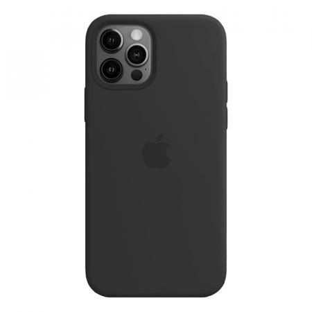 Чехол Silicone Case для Apple iPhone 12 Pro Max Black, черный