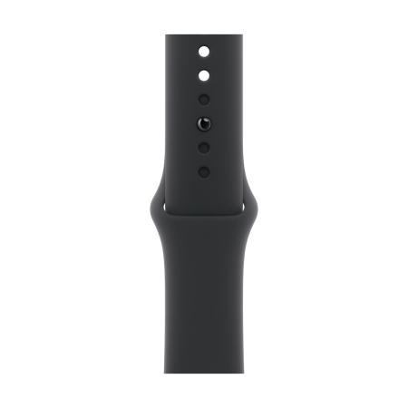 Apple Watch Series 11, 46 мм корпус из алюминия цвета «Rose Gold», ремешок Sport Band размера M/L цвета «Black»