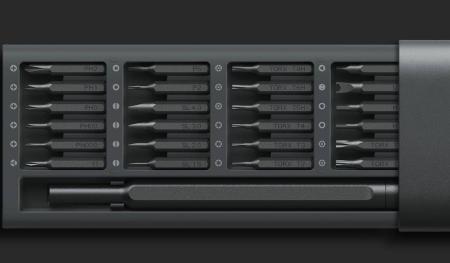 Отвертка с насадками Xiaomi Mijia Wiha Screwdriver Set 24в1 (MJJXLSD002QW) Серый