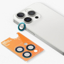 Стекло для камеры iPhone 15 Pro Max BLUEO Original metal frame Colorfull