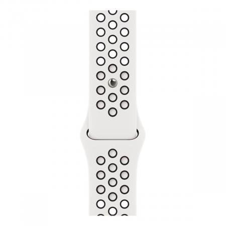 Apple Watch Nike Series 8, 45 мм корпус из алюминия цвета «Midnight», ремешок Nike Sport Band размера S/M цвета «Summit White/Black» Apple Watch Nike Series 8, 45 мм корпус из алюминия цвета «Midnight», ремешок Nike Sport Band размера S/M цвета «Summit White/Black»